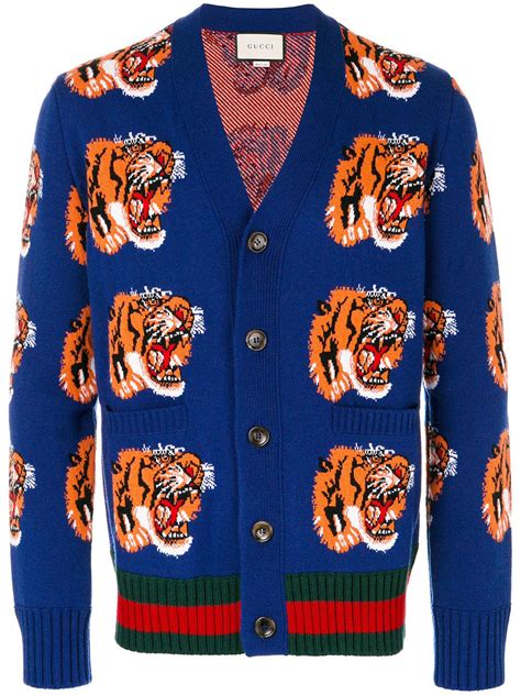 cardigan gucci tiger|gucci bengal tiger jacket.